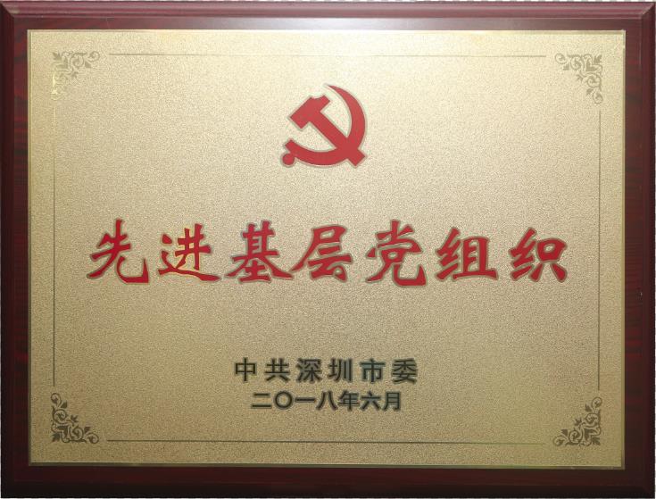 2018年6月，被中共深圳市委授予“先进基层党组织”荣誉称号